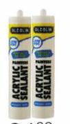 Alcolin Acrylic Sealant Assorted-280ml Each
