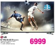 LG 42" FHD 3D LED TV-42LB623T