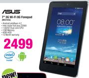Asus 7" 3G Wi-Fi 8GB Fonepad ME372CG