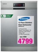 Samsung 12 Place Stainelss Steel Dishwasher DWFN3107