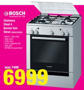 Bosch Stainless Steel 4 Burner Gas Stove HGG223226Z