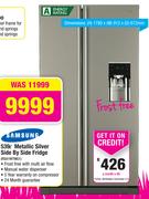 Samsung 539Ltr Metallic Silver Side By Side Fridge RSA1WTMG1