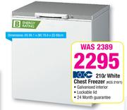 KIC 210ltr White Chest Freezer-KCG210/1