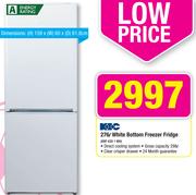 KIC 276L White Bottom Freezer Fridge - KBF6301WH