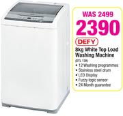 Defy 8Kg White Top Load Washing Machine DTL139