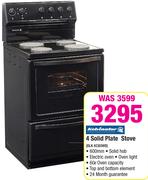 Kelvinator 4 Solid Plate Stove BLKKC60WB