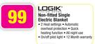 Logik Non-Fitted Single Electric Blanket