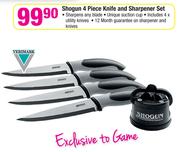 Verimark Shogun 4 Piece Knife And Sharpeneer Set