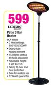 Logik Patio 3 Bar Heater HCH-200DI