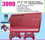 PS3 128GB Fifa 14 Bundle+ 2 Dual Shock Controller