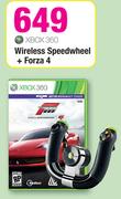 Xbox360 Wireless Speedwheel + Forza 4