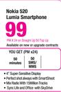 Nokia 520 Lumia Smartphone-On Straight Up 50 Top up