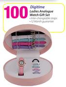 Digitime Ladies Analogue Watch Gift Set 