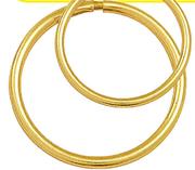 9ct Gold 15mm Sleepers Per Pair