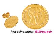 Peso Coin Earrings Per Pair