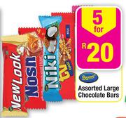 Beacon Assorted Large Chocolate Bars-5's