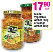 Miami Vegetable Atchar-380g Or Mango Atchar-400g-Each