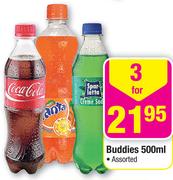Buddies Assorted-3x500ml
