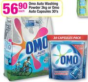 Omo Auto Washing Powder-3Kg Or Omo Auto Capsules-30's Each