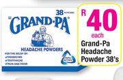 Grand-Pa Headache Powder-38's