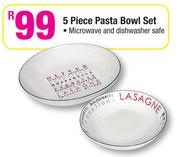 5 Piece Pasta Bowl Set