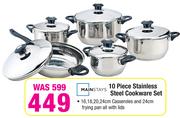 Main Stays 10 Piece Stainless Steel Cookware Set