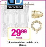 16mm Aluminium Curtain Rings(Brass)-10's 