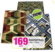 Assorted Rugs-80 x 120cm Each