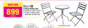 Out & About 3 Piece Bistro Set-Per Set