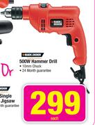 Black & Decker 500W Hammer Drill