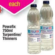  Powafix 750ml Turpentine/Thinners-Each