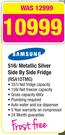 Samsung 516Ltr Metallic Silver Side By Side Fridge RSA1DTMG