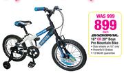 Backtrail 16" Or 20" Boys Pro Mountain Bike-Each