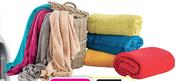 Always Home Queen Coral Fleece Throws In Assorted Colours-Each