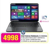 HP Intel Celeron Notebook 15-D000SIA