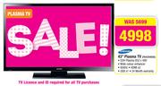 Samsung 43" Plasma TV PA43H4000