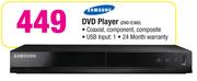 Samsung DVD Player DVD-E360