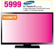 Samsung 51" Plasma TV PS51F4000