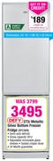 Defy 272L Metallic Silver Bottom Freezer Fridge DFC409
