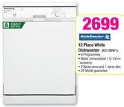 Kelvinator 12 Place White Dishwasher KD12WW1