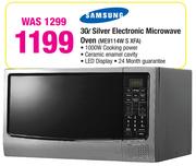Samsung 30L Silver Electronic Microwave Oven ME9114W S XFA