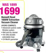 Bennett Read 1600W Extraction Vacuum Cleaner HYDRO Compact
