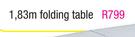 1.8m Folding Table