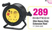 Digitech 20m Heavy Duty Extension Reel 1.5mm Cord