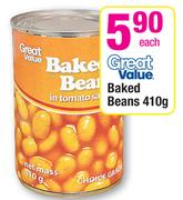 Great Value Baked Beans-410gm Each
