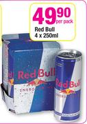 Red Bull-4 x 250ml Per Pack