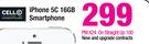 Cell C iPhone 5C 16GB Smartphone-On Straight Up 100