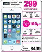 Cell C iPhone 5C 16GB Smartphone-On Straight Up 100