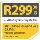 LG Stylus 2-On MTN AnyTime TopUp 100