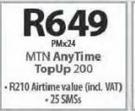 Apple iPhone 6s Plus LTE 16GB-On My MTN Any Time Topup 200
